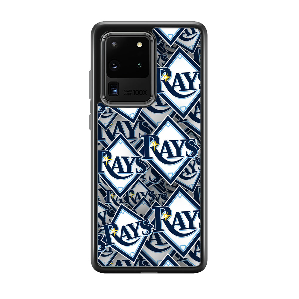 Baseball Tampa Bay Rays MLB 002 Samsung Galaxy S20 Ultra Case-Phone Case-Rubber Black (2D Case)-Altracase