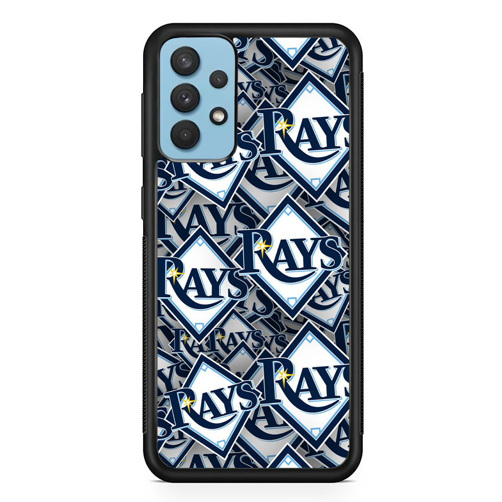 Baseball Tampa Bay Rays MLB 002 Samsung Galaxy A32 Case-Phone Case-Rubber Black (2D Case)-Altracase