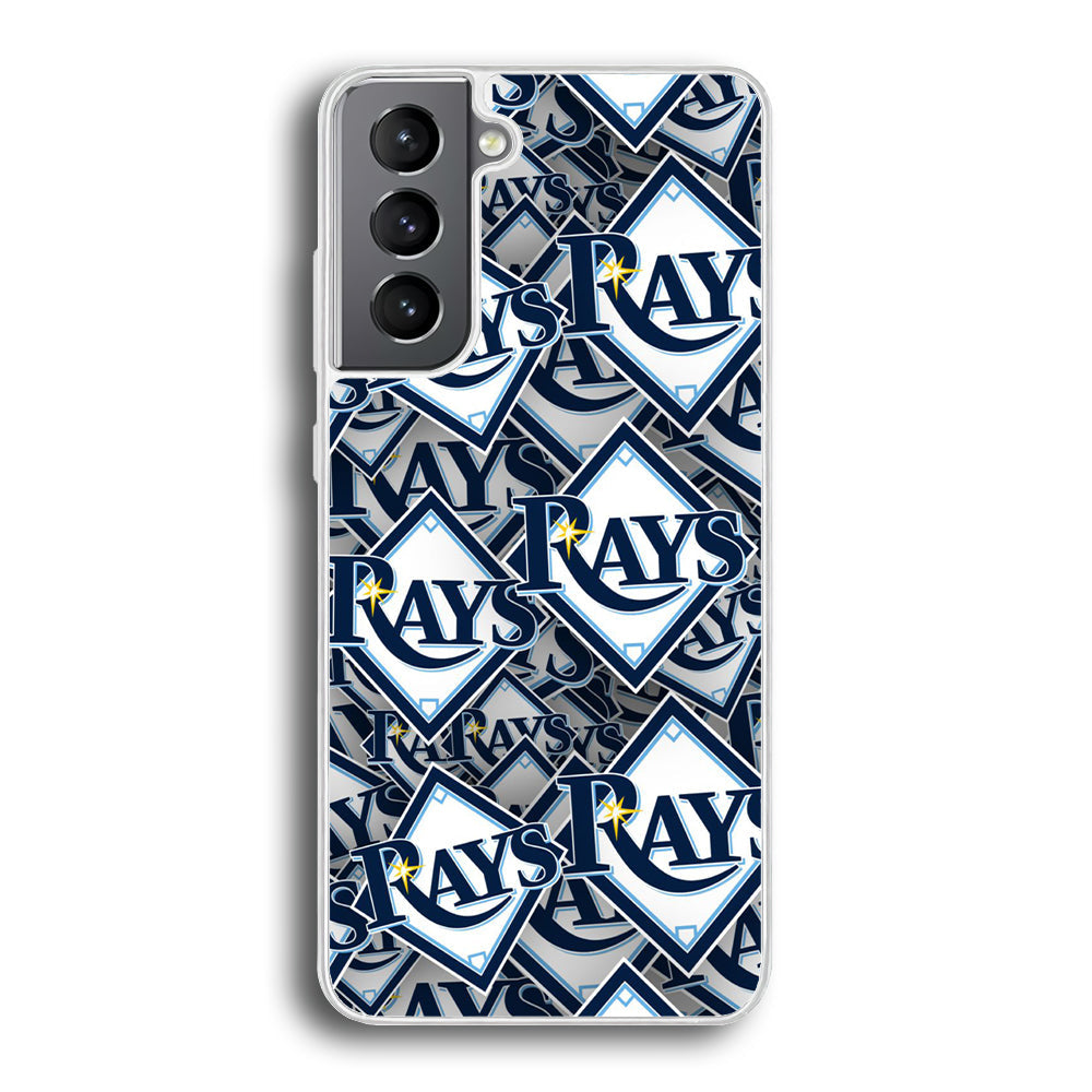 Baseball Tampa Bay Rays MLB 002 Samsung Galaxy S24 Case-Phone Case-Rubber White (2D Case)-Altracase