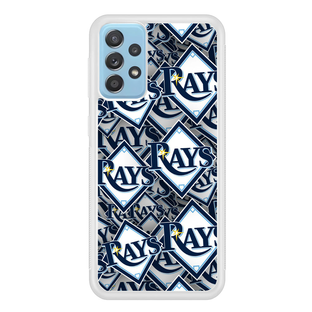 Baseball Tampa Bay Rays MLB 002 Samsung Galaxy A52 Case-Phone Case-Rubber White (2D Case)-Altracase