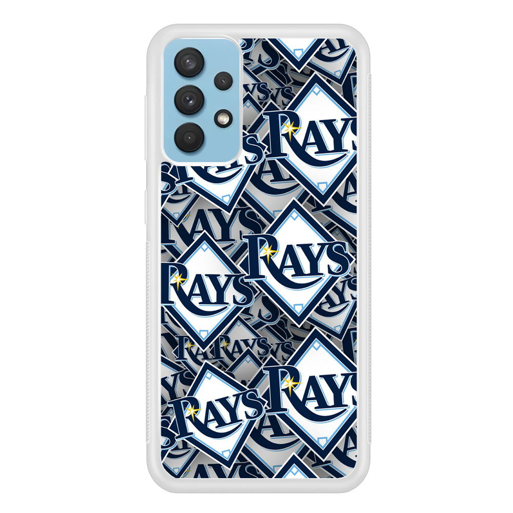 Baseball Tampa Bay Rays MLB 002 Samsung Galaxy A32 Case-Phone Case-Rubber White (2D Case)-Altracase