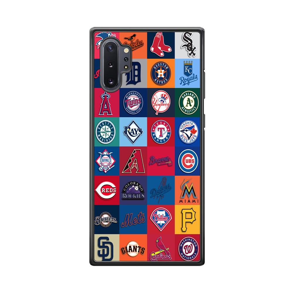 Baseball Teams MLB Samsung Galaxy Note 10 Plus Case-Phone Case-Rubber Black (2D Case)-Altracase