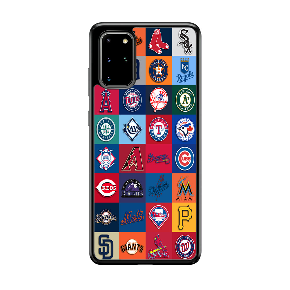 Baseball Teams MLB Samsung Galaxy S20 Plus Case-Phone Case-Rubber Black (2D Case)-Altracase