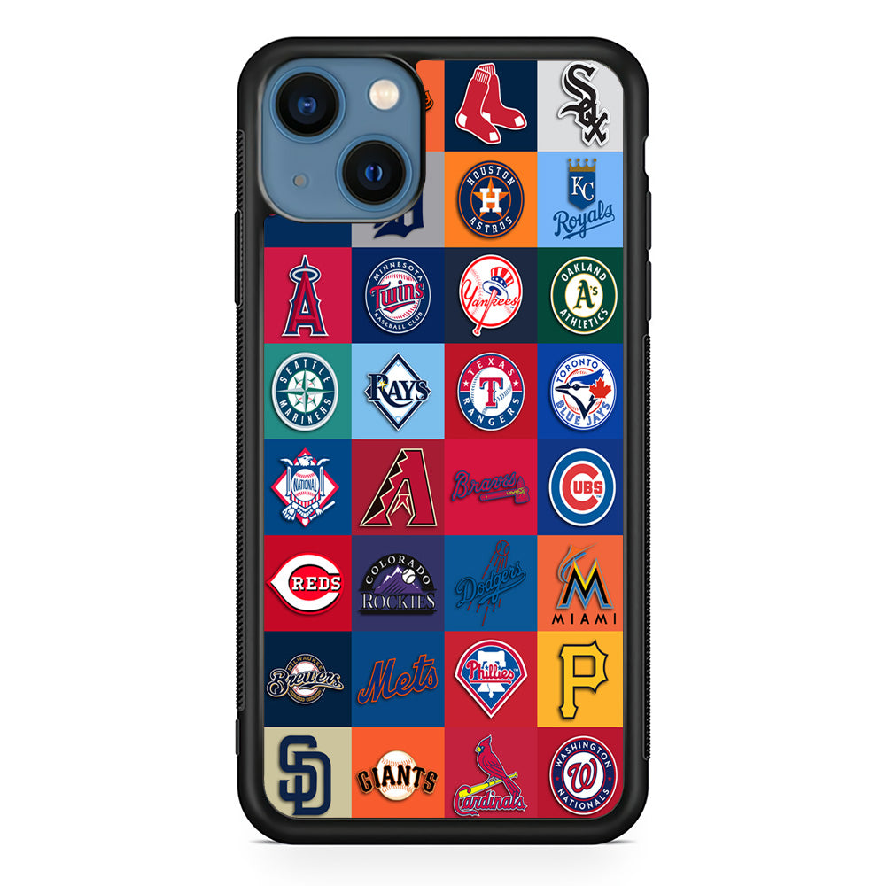 Baseball Teams MLB iPhone 15 Plus Case-Phone Case-Rubber Black (2D Case)-Altracase