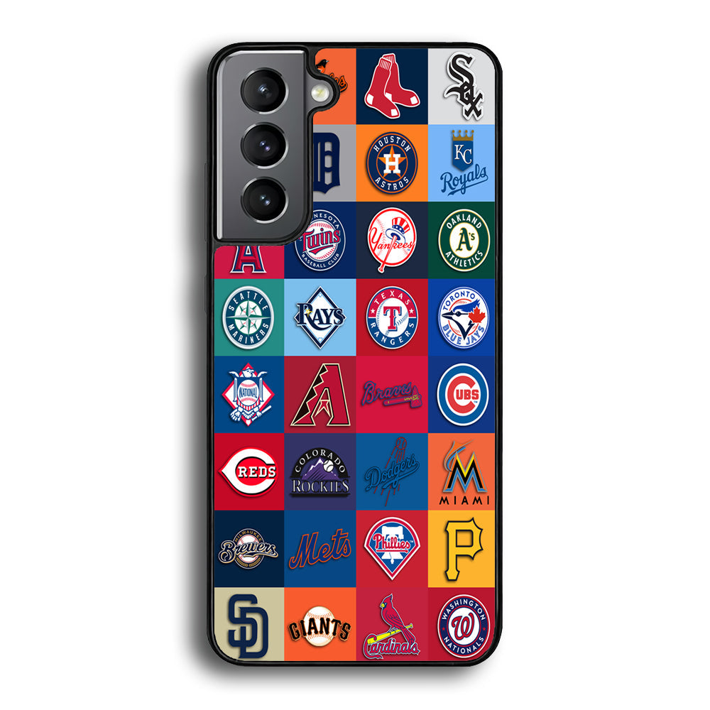 Baseball Teams MLB Samsung Galaxy S24 Case-Phone Case-Rubber Black (2D Case)-Altracase