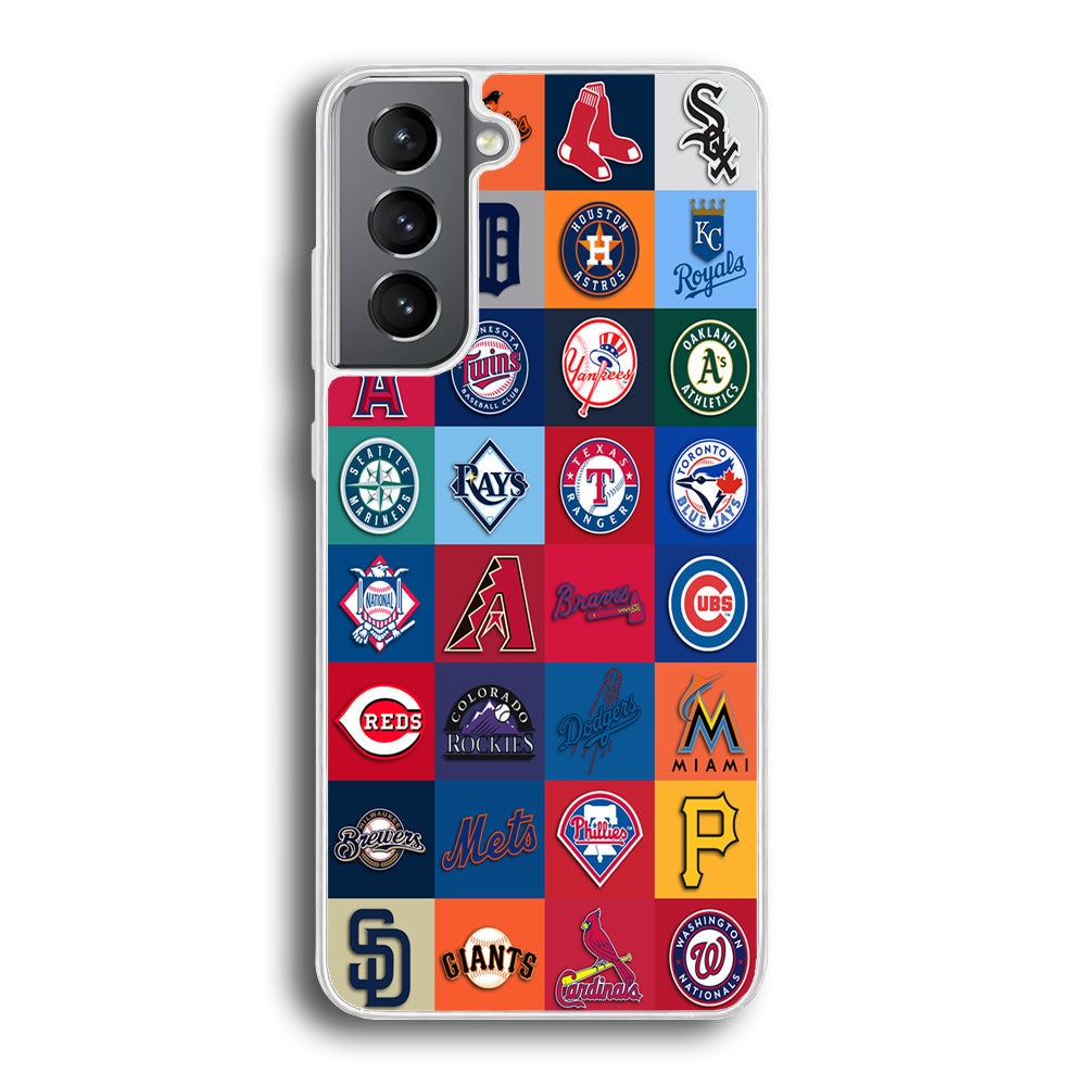 Baseball Teams MLB Samsung Galaxy S24 Case-Phone Case-Rubber White (2D Case)-Altracase
