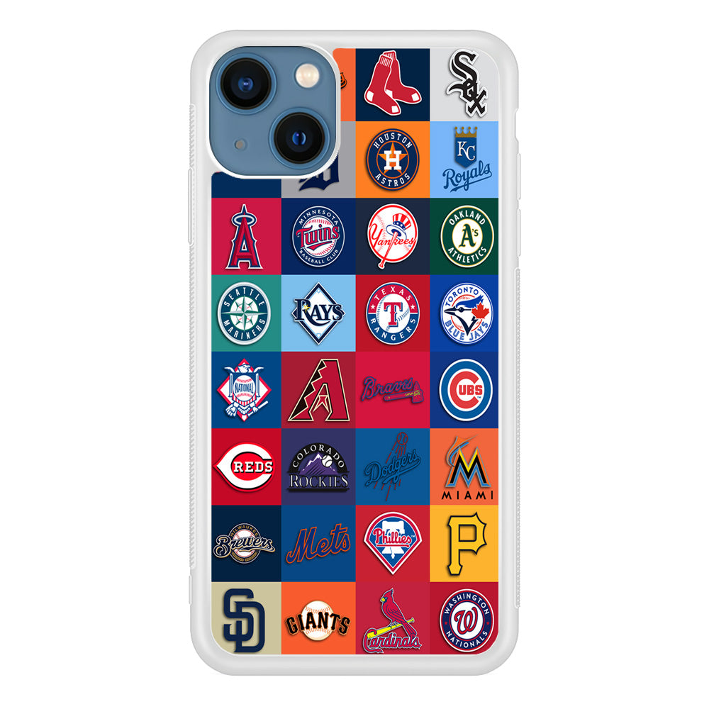 Baseball Teams MLB iPhone 15 Plus Case-Phone Case-Rubber White (2D Case)-Altracase
