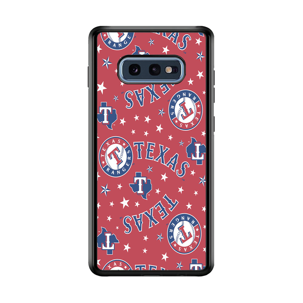 Baseball Texas Rangers MLB 001 Samsung Galaxy S10E Case-Phone Case-Rubber Black (2D Case)-Altracase