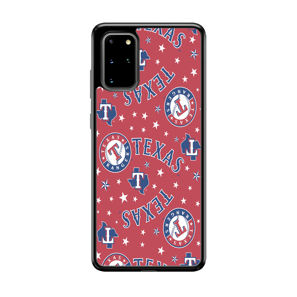 Baseball Texas Rangers MLB 001 Samsung Galaxy S20 Plus Case-Phone Case-Rubber Black (2D Case)-Altracase