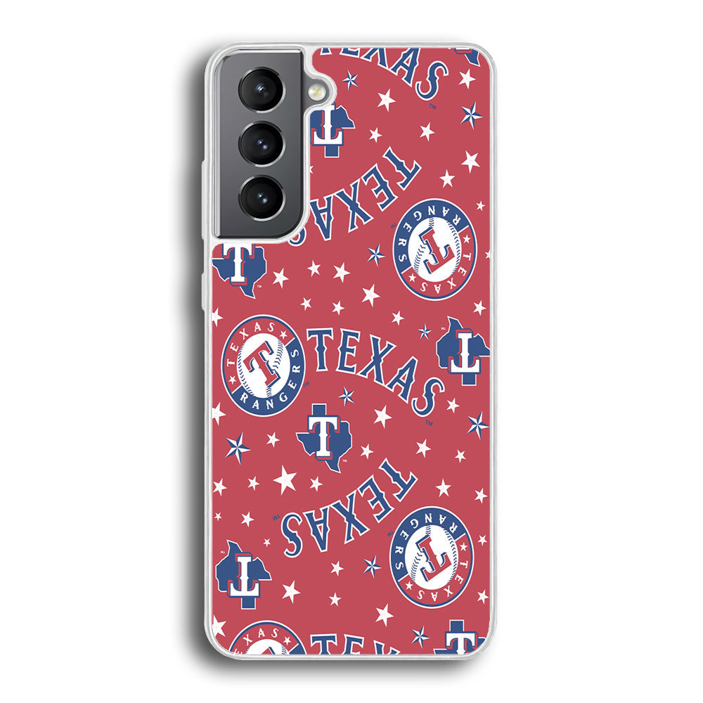 Baseball Texas Rangers MLB 001 Samsung Galaxy S22 Plus Case-Phone Case-Rubber White (2D Case)-Altracase