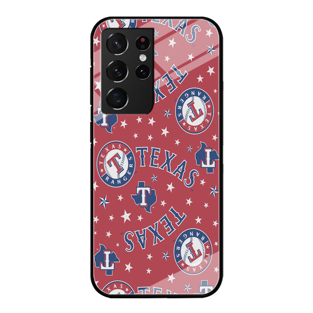 Baseball Texas Rangers MLB 001 Samsung Galaxy S23 Ultra Case-Phone Case-Tempered Glass Case-Altracase
