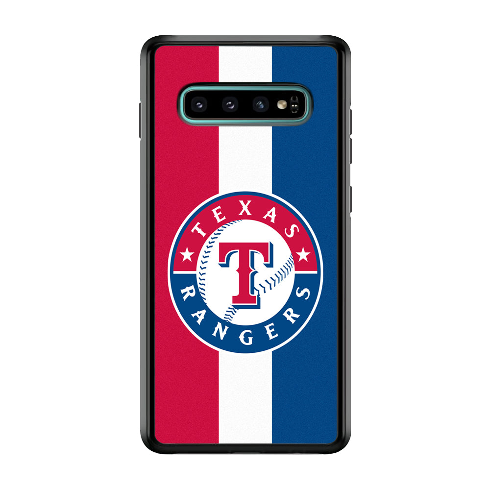 Baseball Texas Rangers MLB 002 Samsung Galaxy S10 Case-Phone Case-Rubber Black (2D Case)-Altracase