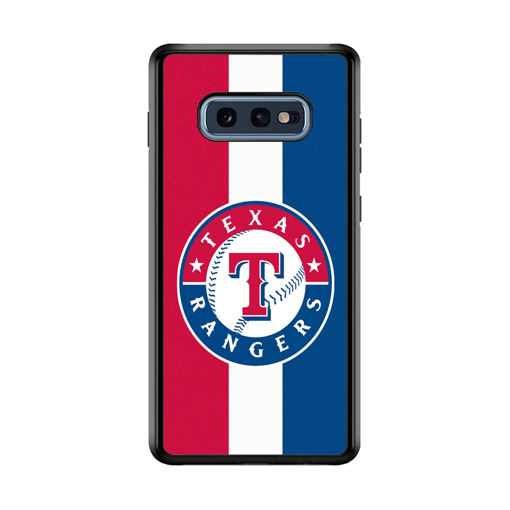 Baseball Texas Rangers MLB 002 Samsung Galaxy S10E Case-Phone Case-Rubber Black (2D Case)-Altracase