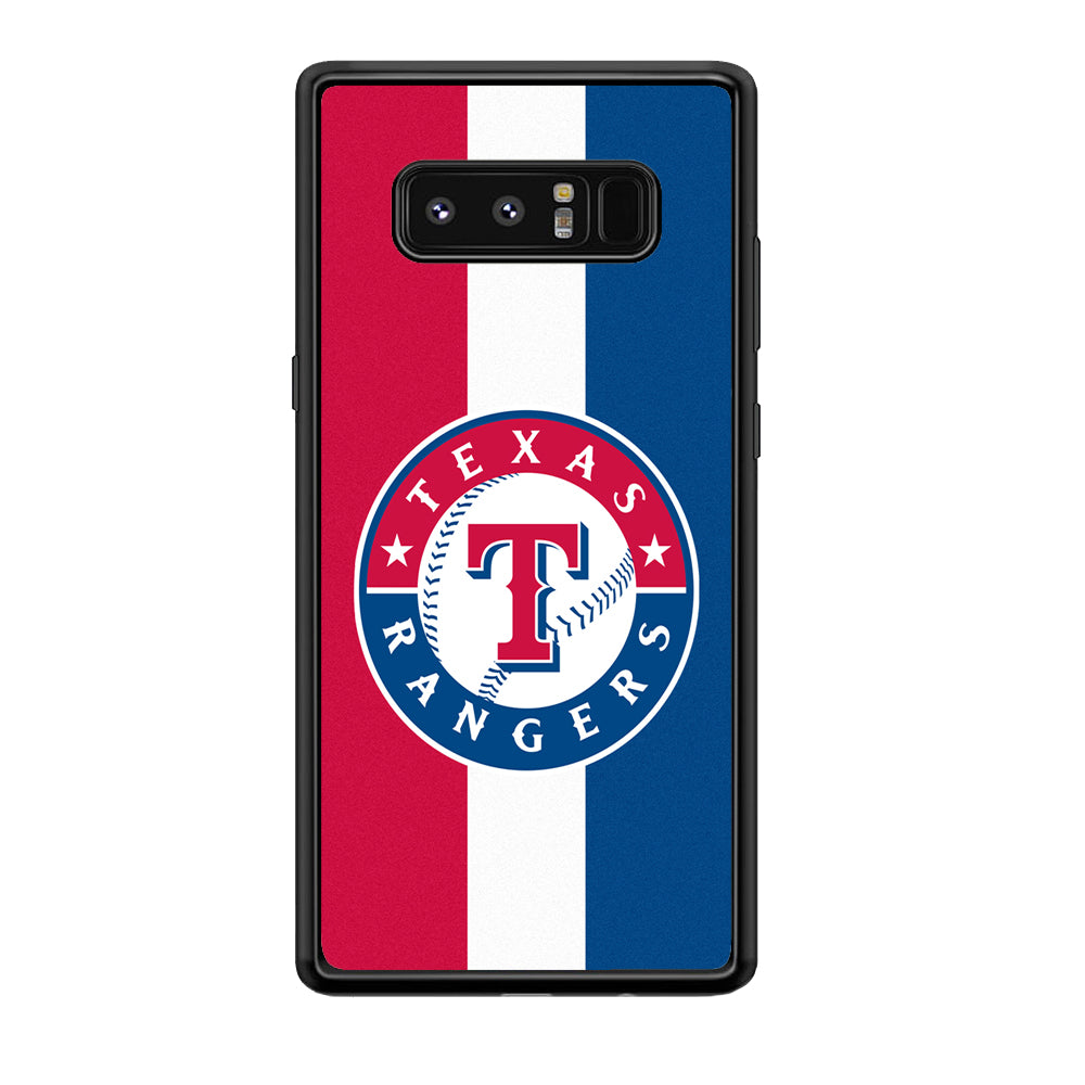 Baseball Texas Rangers MLB 002 Samsung Galaxy Note 8 Case-Phone Case-Rubber Black (2D Case)-Altracase