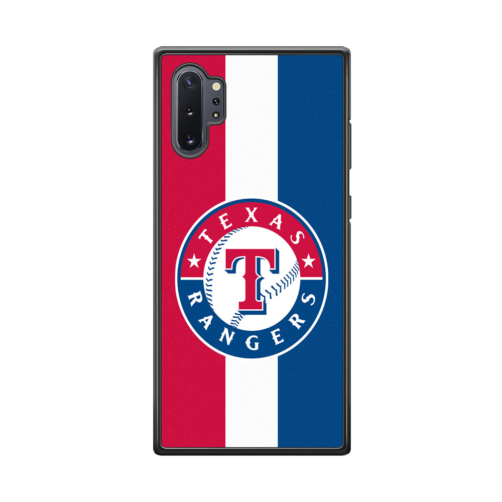 Baseball Texas Rangers MLB 002 Samsung Galaxy Note 10 Plus Case-Phone Case-Rubber Black (2D Case)-Altracase