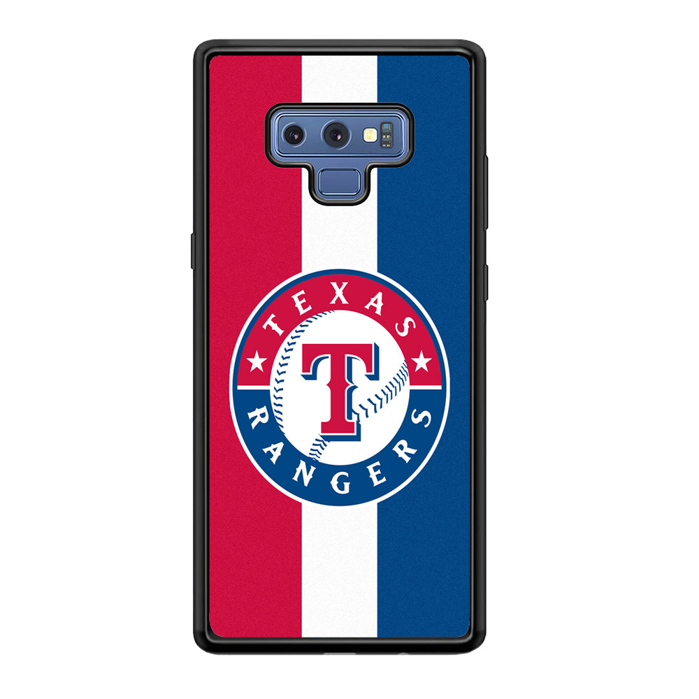 Baseball Texas Rangers MLB 002 Samsung Galaxy Note 9 Case-Phone Case-Rubber Black (2D Case)-Altracase