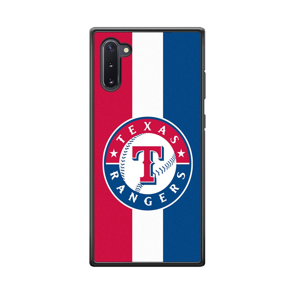 Baseball Texas Rangers MLB 002 Samsung Galaxy Note 10 Case-Phone Case-Rubber Black (2D Case)-Altracase