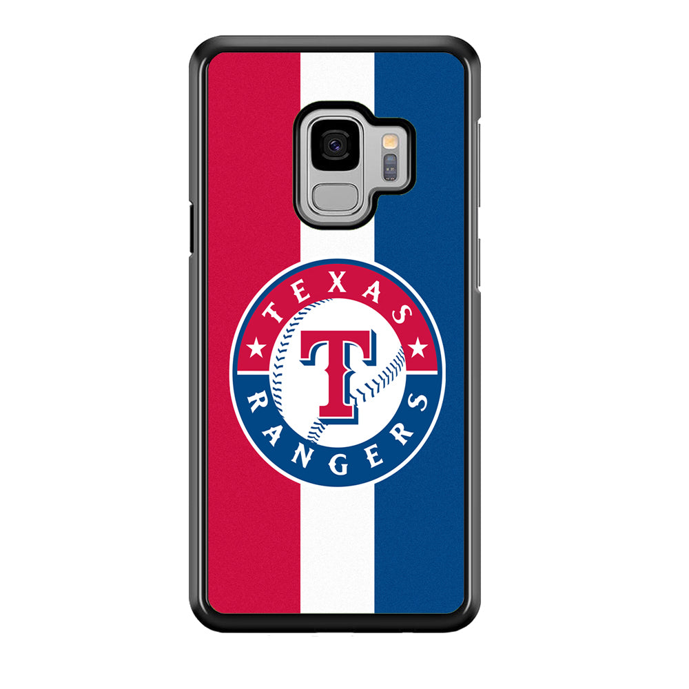 Baseball Texas Rangers MLB 002 Samsung Galaxy S9 Case-Phone Case-Rubber Black (2D Case)-Altracase