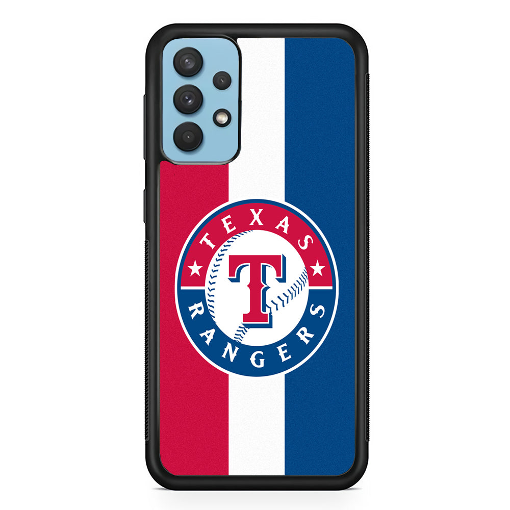 Baseball Texas Rangers MLB 002 Samsung Galaxy A32 Case-Phone Case-Rubber Black (2D Case)-Altracase