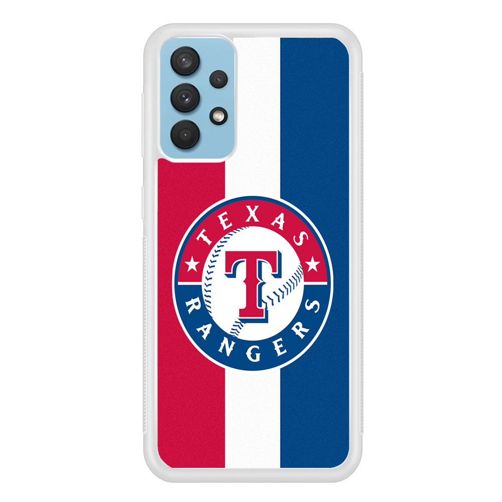 Baseball Texas Rangers MLB 002 Samsung Galaxy A32 Case-Phone Case-Rubber White (2D Case)-Altracase