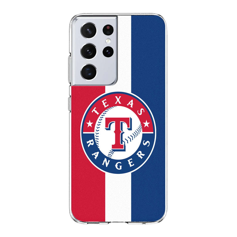 Baseball Texas Rangers MLB 002 Samsung Galaxy S21 Ultra Case-Phone Case-Clear Soft Case-Altracase