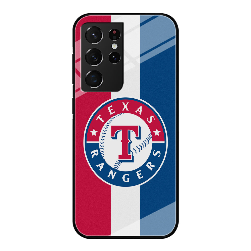 Baseball Texas Rangers MLB 002 Samsung Galaxy S22 Ultra Case-Phone Case-Tempered Glass Case-Altracase