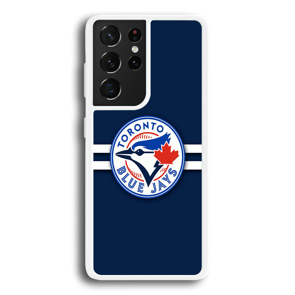 Baseball Toronto Blue Jays MLB 001 Samsung Galaxy S21 Ultra Case-Phone Case-Rubber White (2D Case)-Altracase
