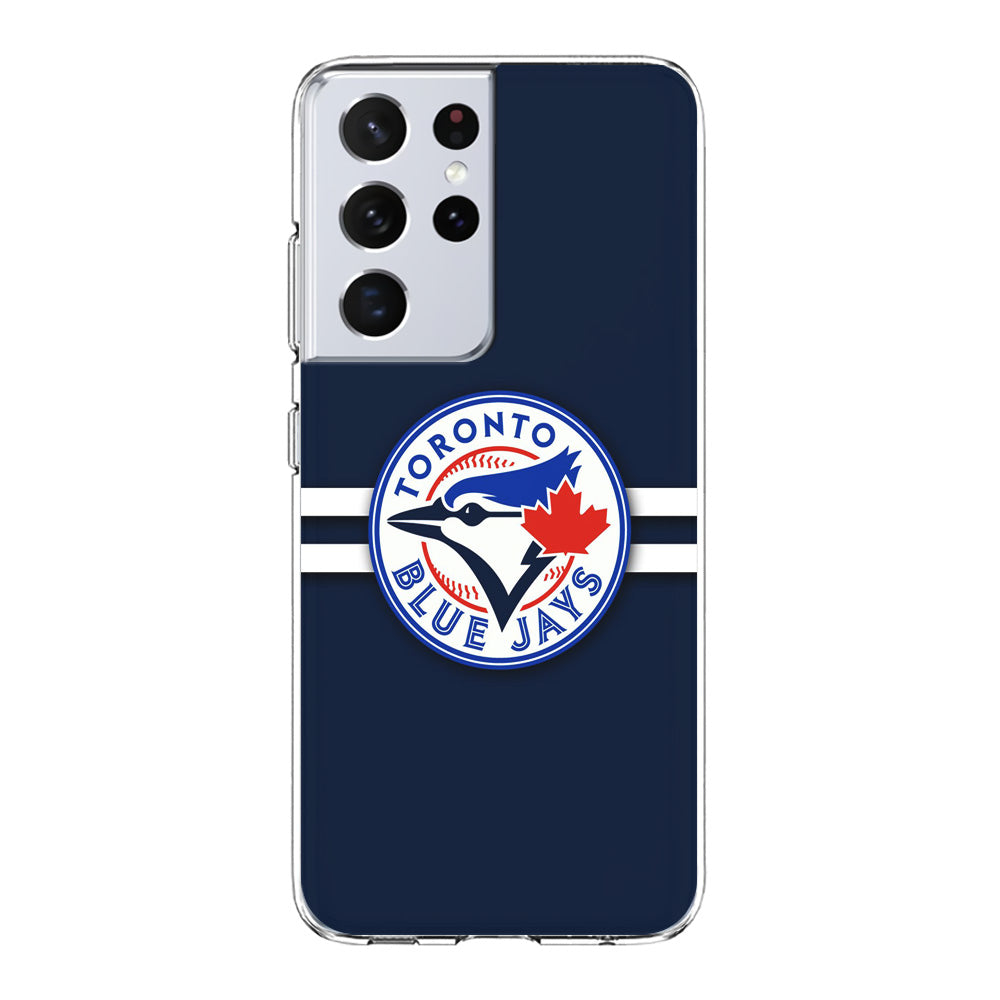Baseball Toronto Blue Jays MLB 001 Samsung Galaxy S21 Ultra Case-Phone Case-Rubber Black (2D Case)-Altracase
