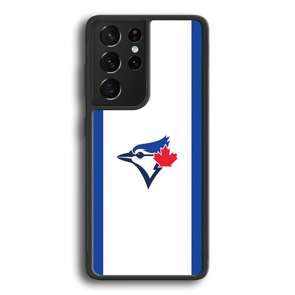 Baseball Toronto Blue Jays MLB 002 Samsung Galaxy S21 Ultra Case-Phone Case-Rubber Black (2D Case)-Altracase