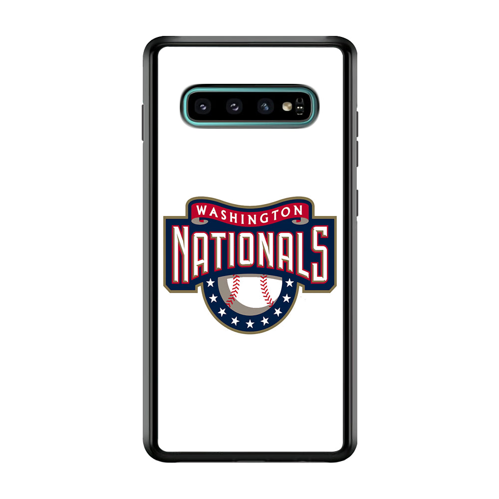 Baseball Washington Nationals MLB 001 Samsung Galaxy S10 Case-Phone Case-Rubber Black (2D Case)-Altracase