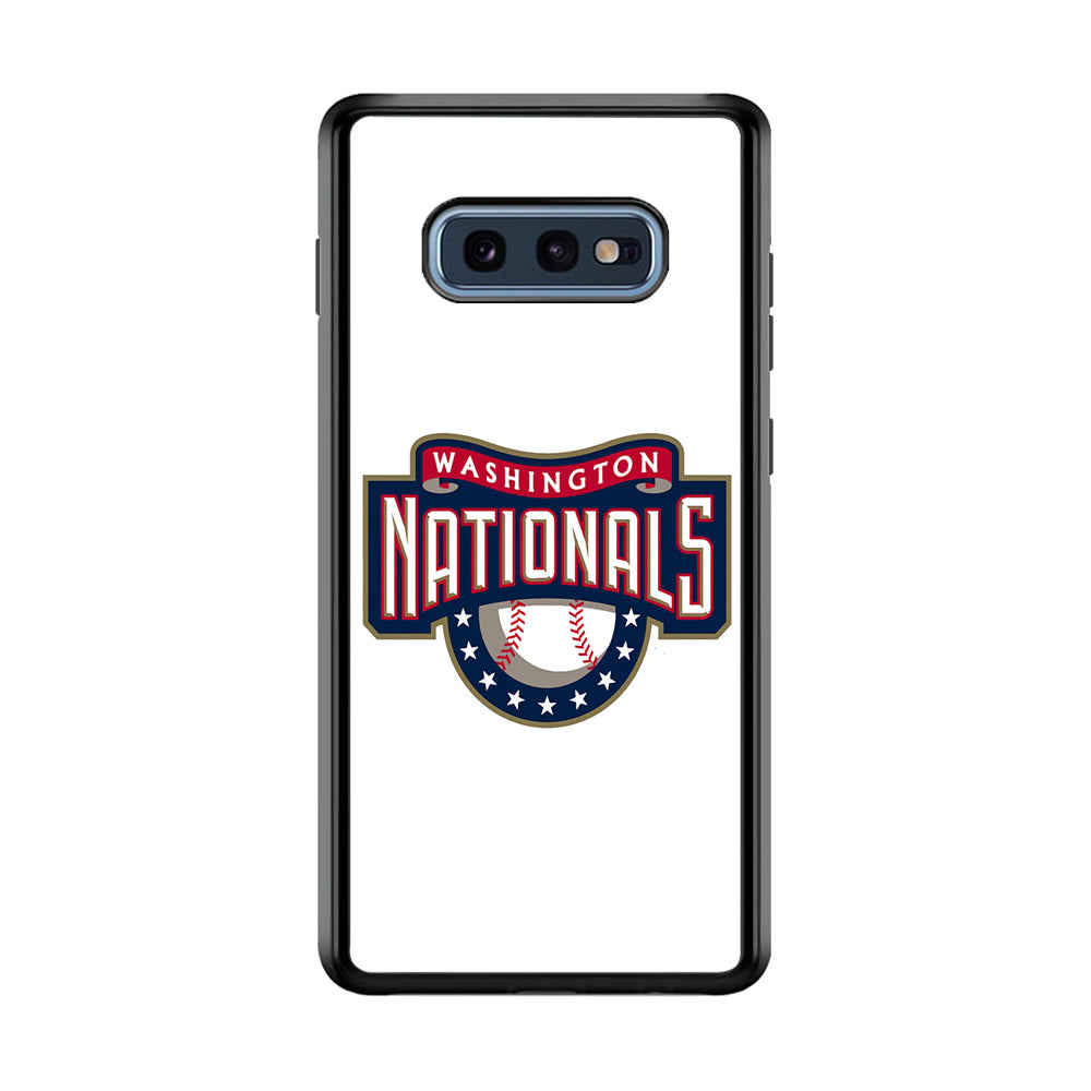 Baseball Washington Nationals MLB 001 Samsung Galaxy S10E Case-Phone Case-Rubber Black (2D Case)-Altracase