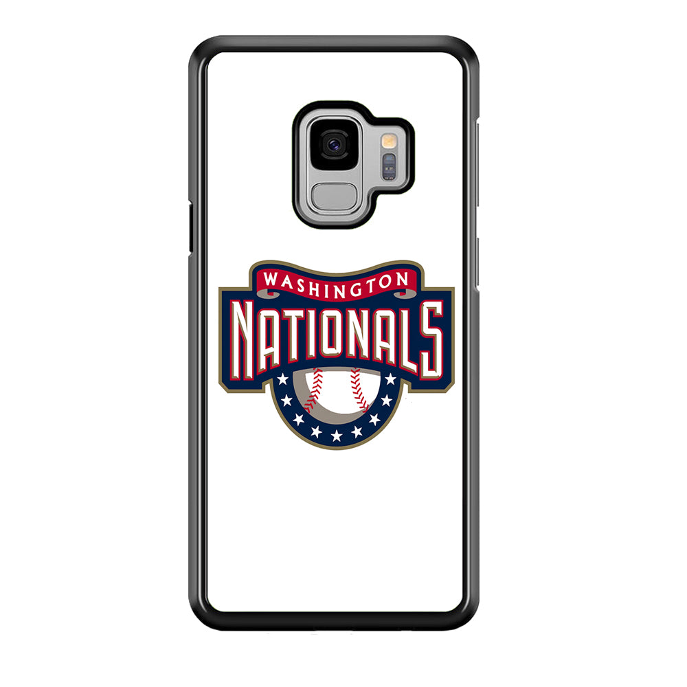 Baseball Washington Nationals MLB 001 Samsung Galaxy S9 Case-Phone Case-Rubber Black (2D Case)-Altracase