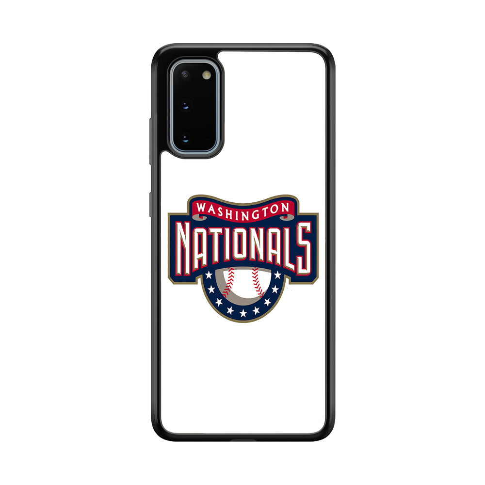 Baseball Washington Nationals MLB 001 Samsung Galaxy S20 Case-Phone Case-Rubber Black (2D Case)-Altracase