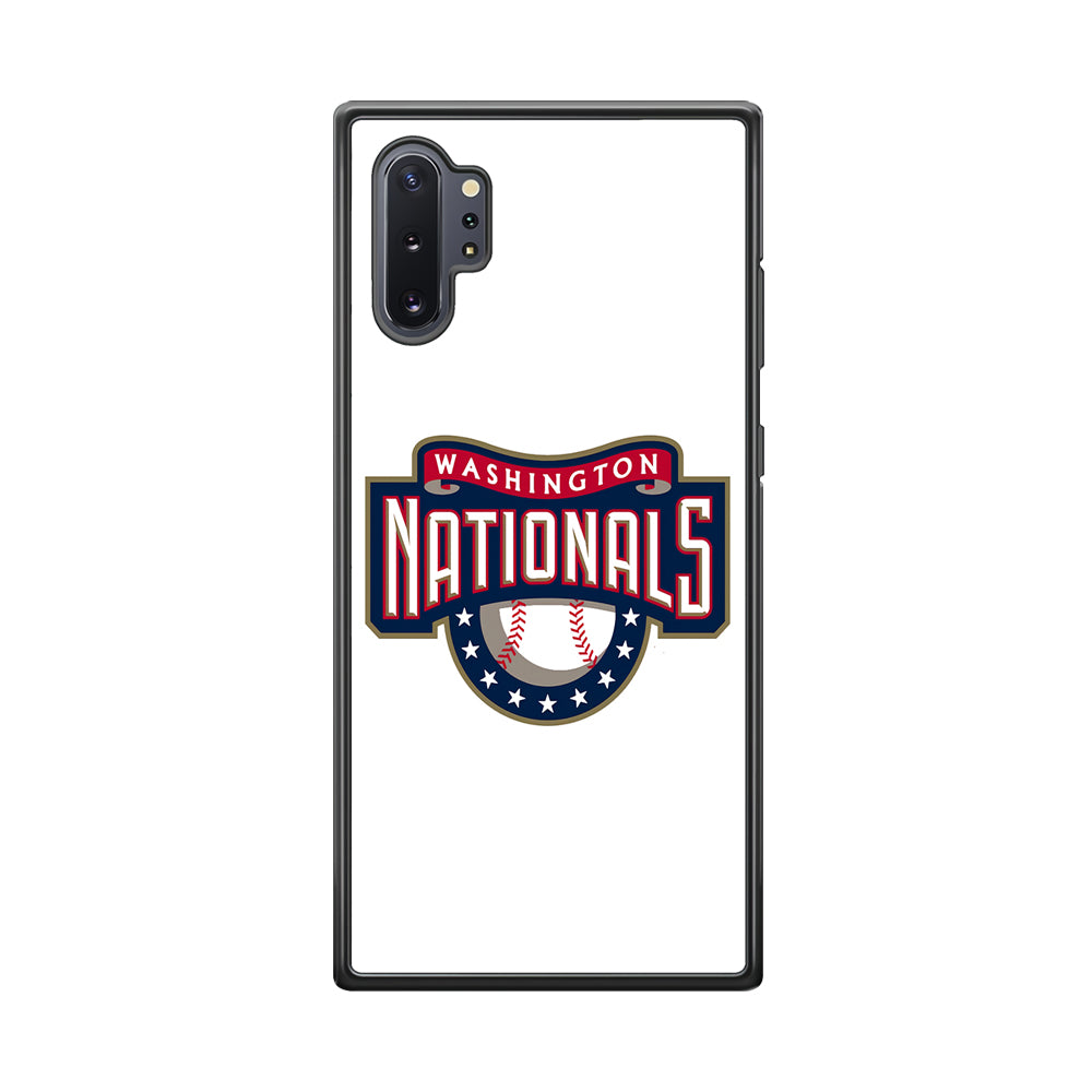 Baseball Washington Nationals MLB 001 Samsung Galaxy Note 10 Plus Case-Phone Case-Rubber Black (2D Case)-Altracase
