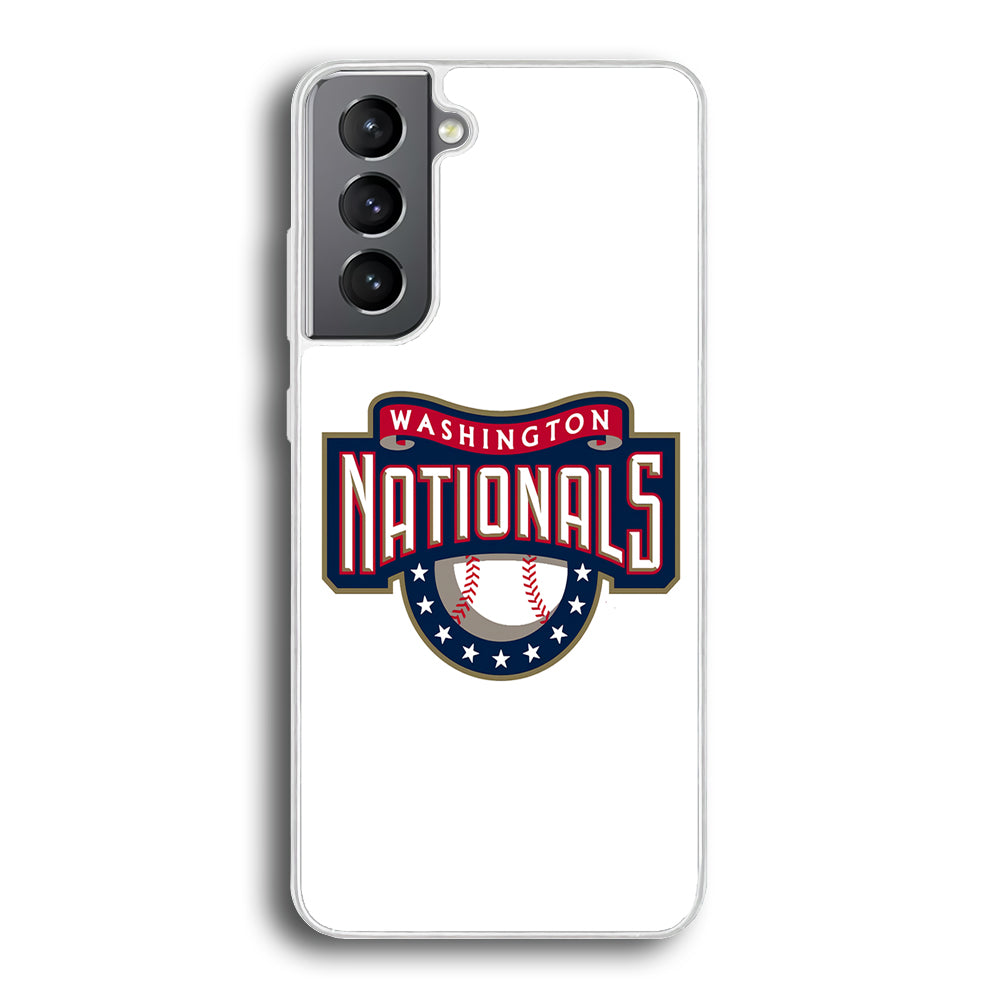 Baseball Washington Nationals MLB 001 Samsung Galaxy S24 Plus Case-Phone Case-Rubber White (2D Case)-Altracase