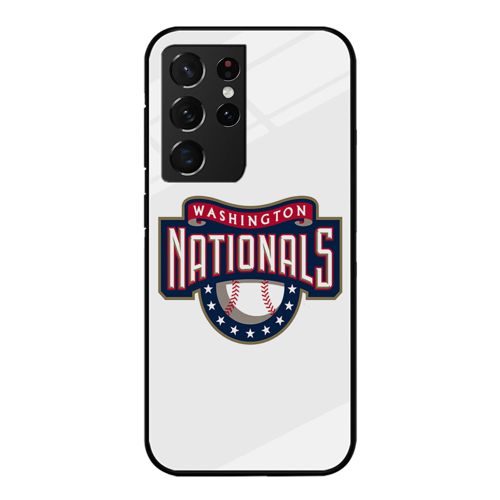 Baseball Washington Nationals MLB 001 Samsung Galaxy S22 Ultra Case-Phone Case-Tempered Glass Case-Altracase