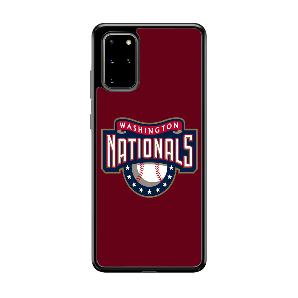 Baseball Washington Nationals MLB 002 Samsung Galaxy S20 Plus Case-Phone Case-Rubber Black (2D Case)-Altracase