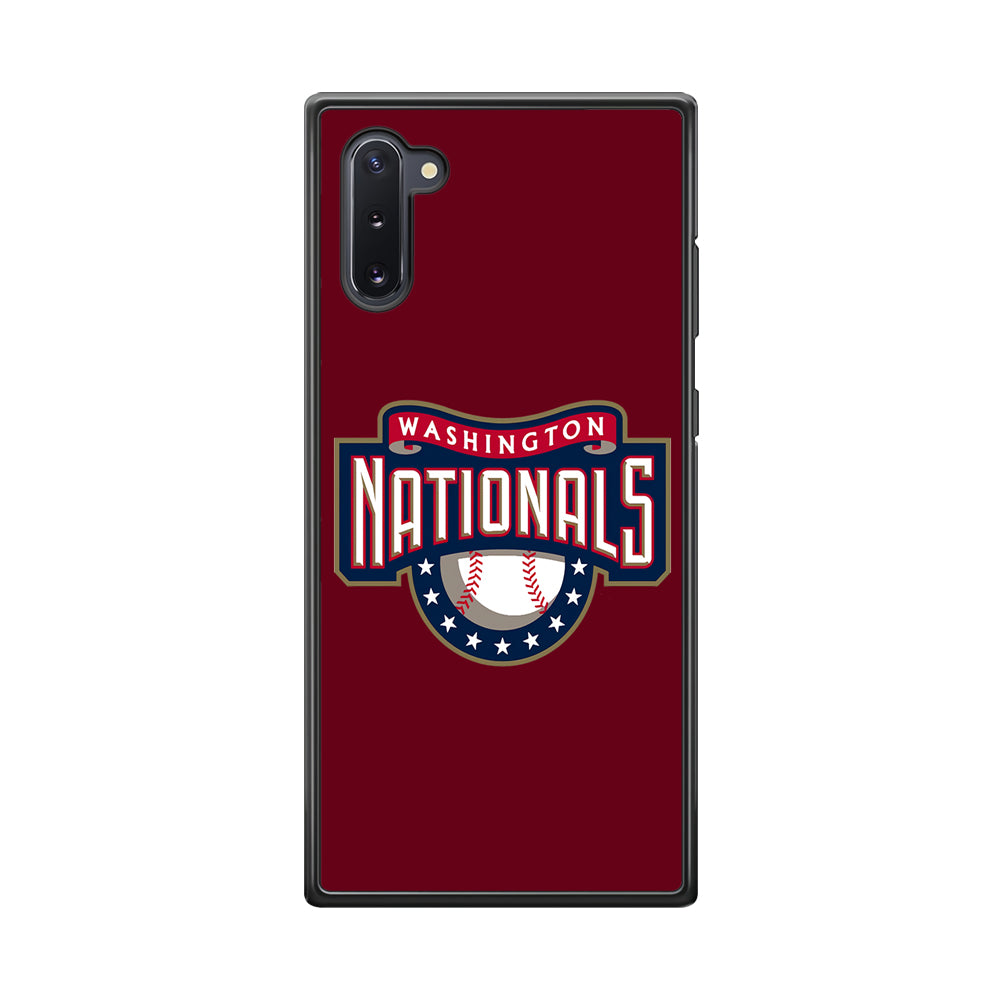 Baseball Washington Nationals MLB 002 Samsung Galaxy Note 10 Case-Phone Case-Rubber Black (2D Case)-Altracase