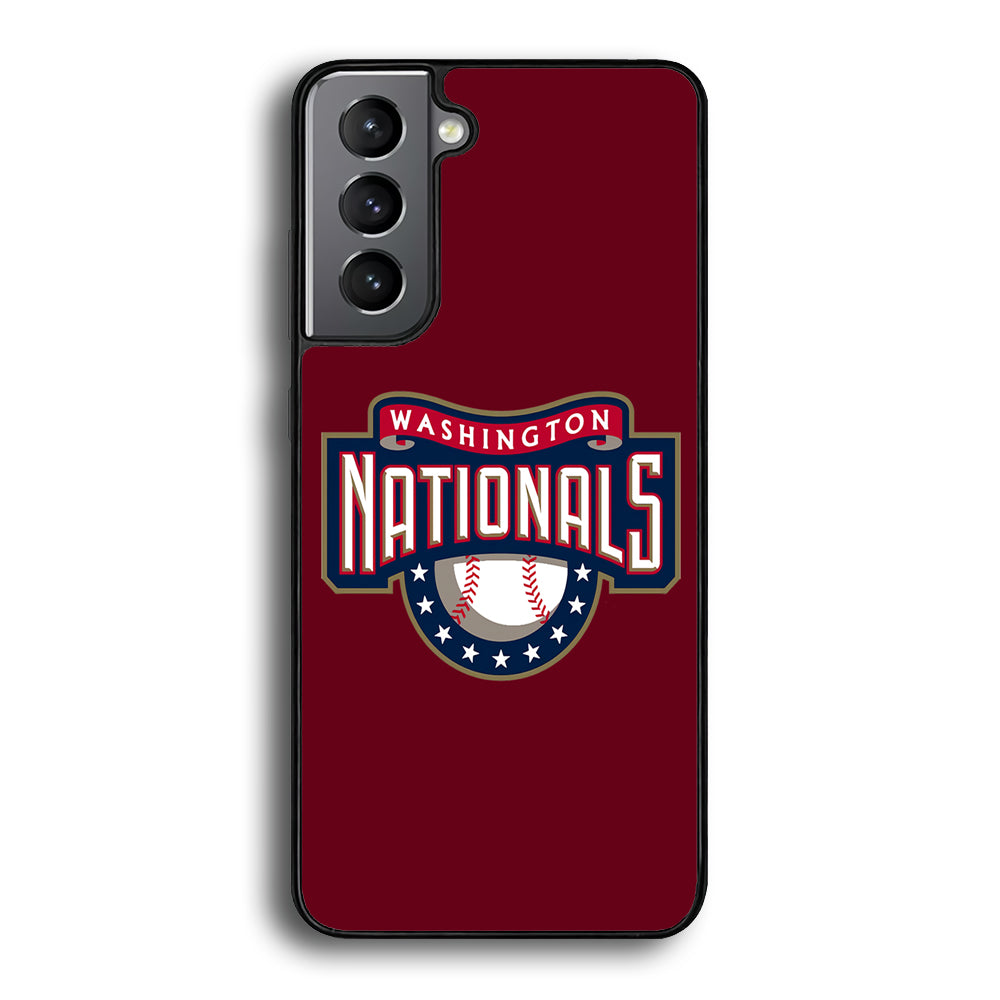 Baseball Washington Nationals MLB 002 Samsung Galaxy S25 Case-Phone Case-Rubber Black (2D Case)-Altracase