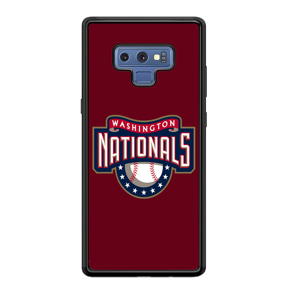 Baseball Washington Nationals MLB 002 Samsung Galaxy Note 9 Case-Phone Case-Rubber Black (2D Case)-Altracase