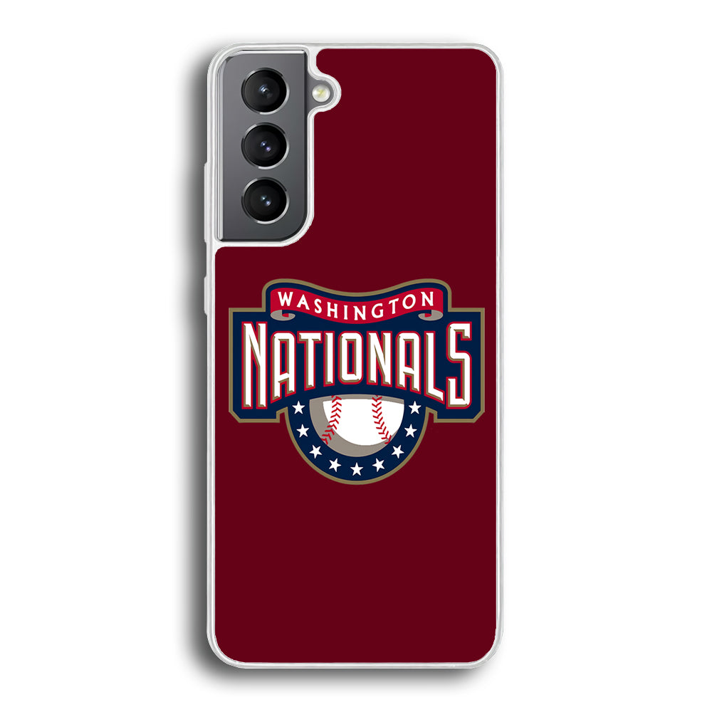 Baseball Washington Nationals MLB 002 Samsung Galaxy S22 Plus Case-Phone Case-Rubber White (2D Case)-Altracase