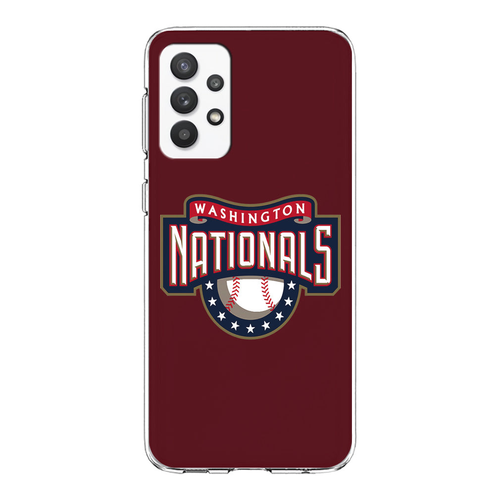 Baseball Washington Nationals MLB 002 Samsung Galaxy A32 Case-Phone Case-Clear Soft Case-Altracase