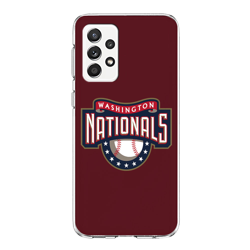 Baseball Washington Nationals MLB 002 Samsung Galaxy A72 Case-Phone Case-Clear Soft Case-Altracase