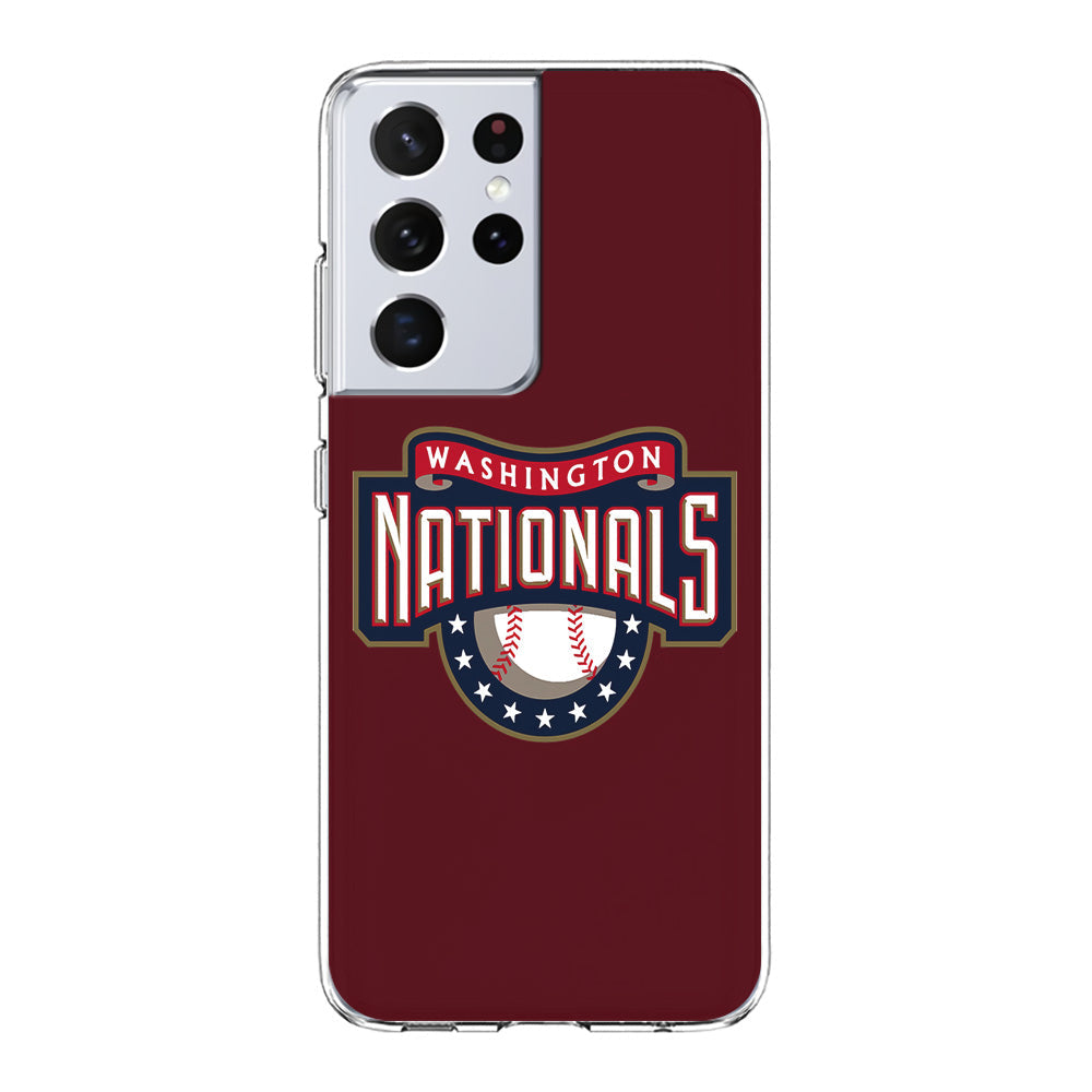 Baseball Washington Nationals MLB 002 Samsung Galaxy S24 Ultra Case-Phone Case-Clear Soft Case-Altracase