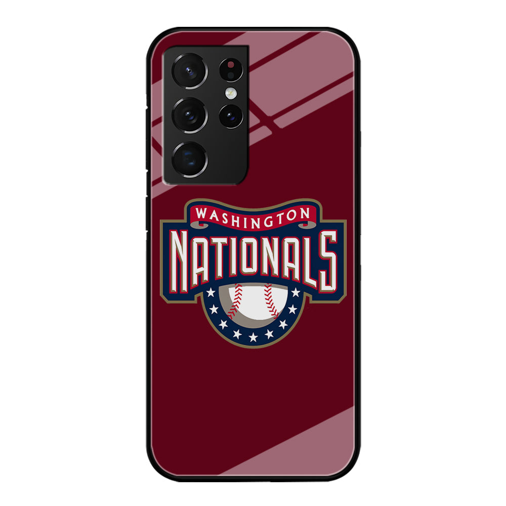Baseball Washington Nationals MLB 002 Samsung Galaxy S22 Ultra Case-Phone Case-Tempered Glass Case-Altracase