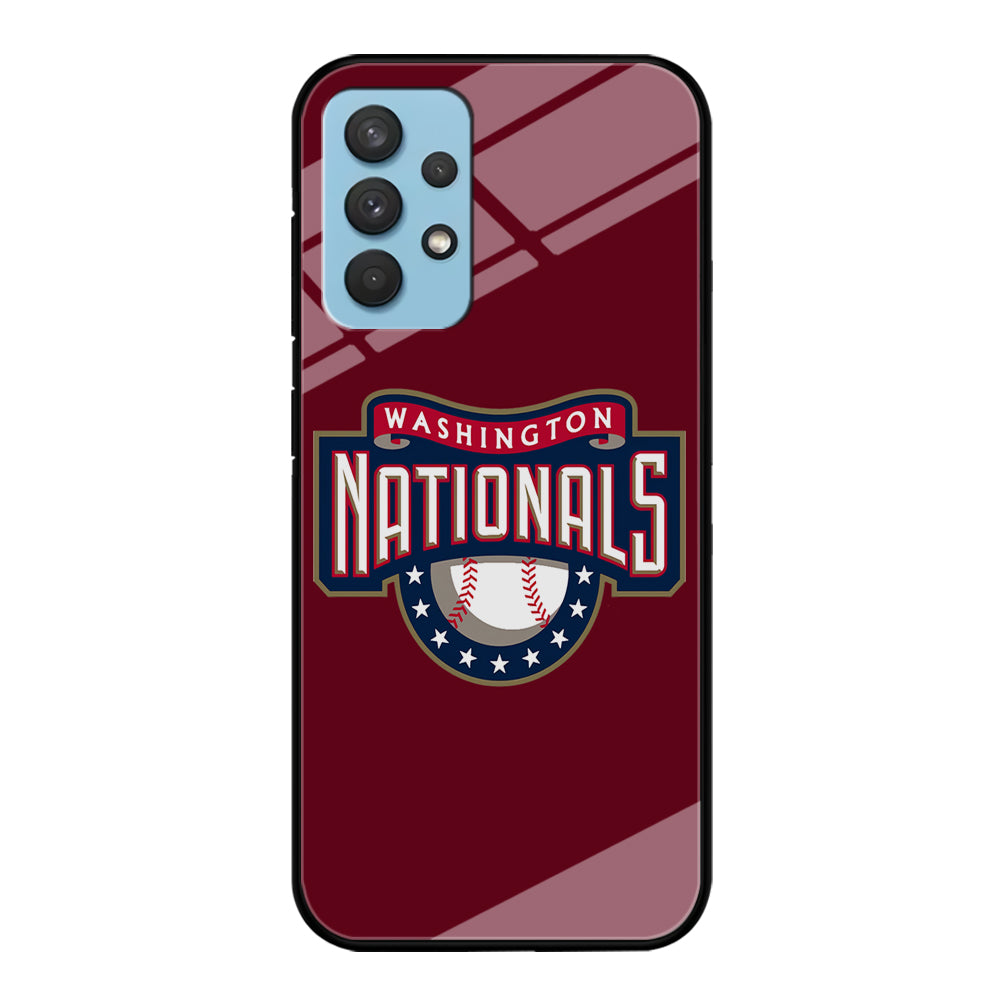 Baseball Washington Nationals MLB 002 Samsung Galaxy A32 Case-Phone Case-Tempered Glass Case-Altracase