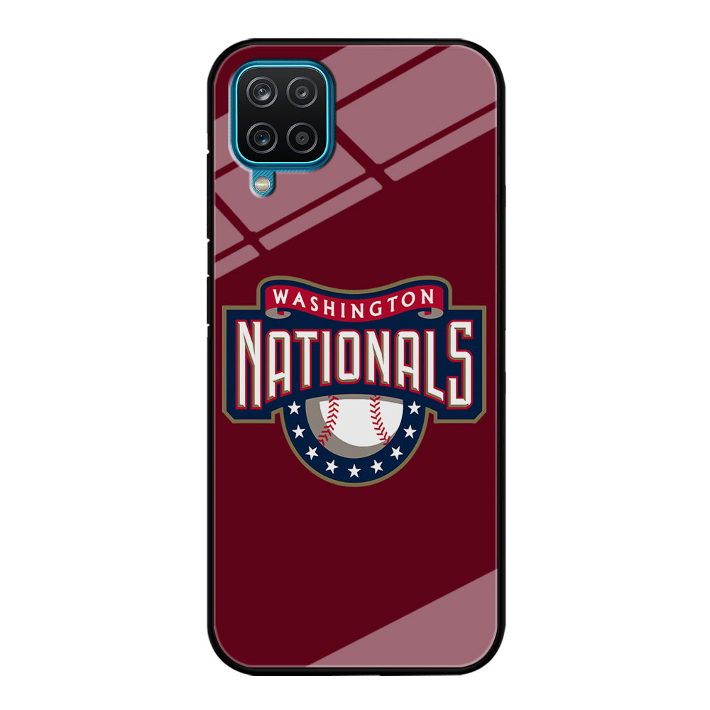 Baseball Washington Nationals MLB 002 Samsung Galaxy A12 Case-Phone Case-Tempered Glass Case-Altracase