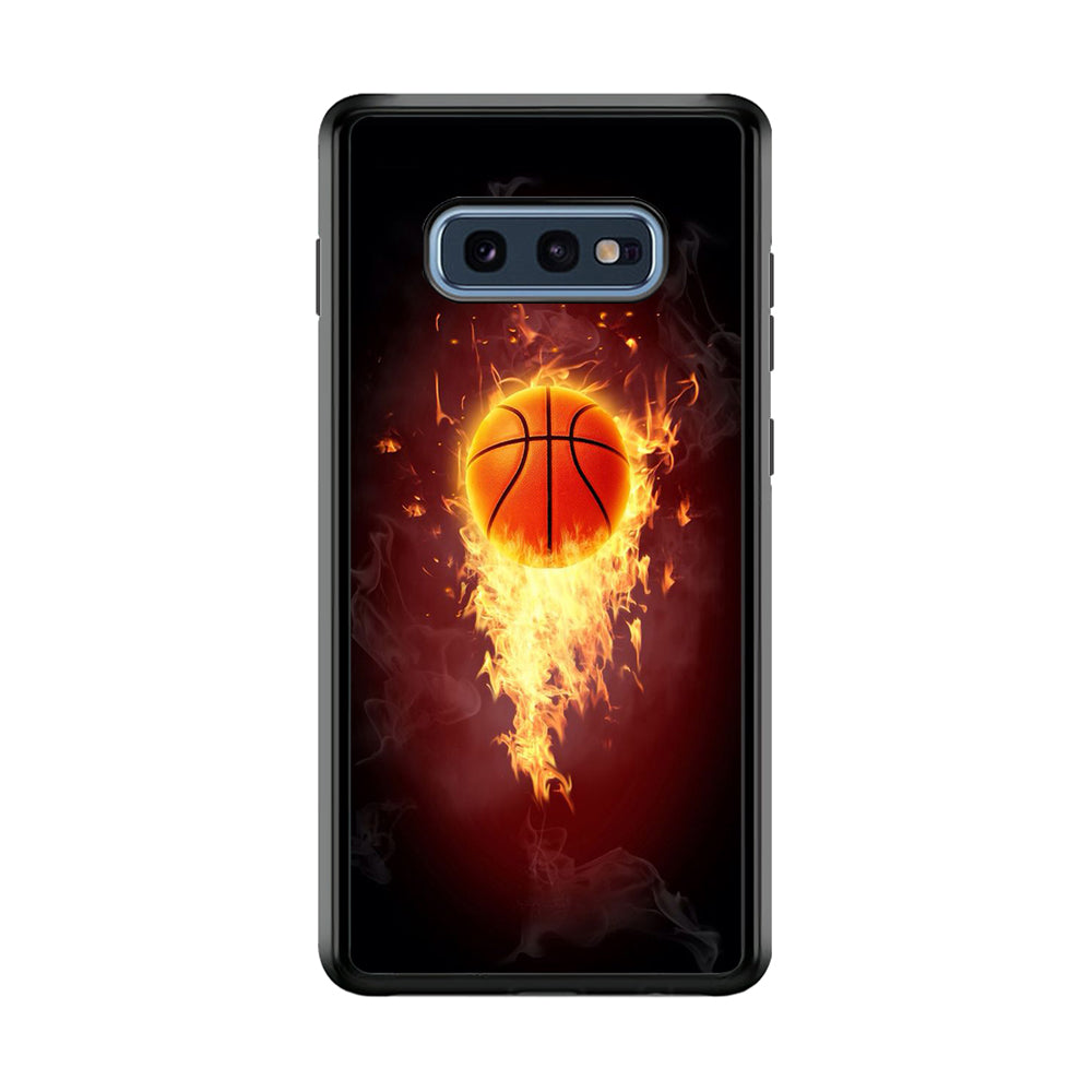 Basketball Art 001 Samsung Galaxy S10E Case-Phone Case-Rubber Black (2D Case)-Altracase