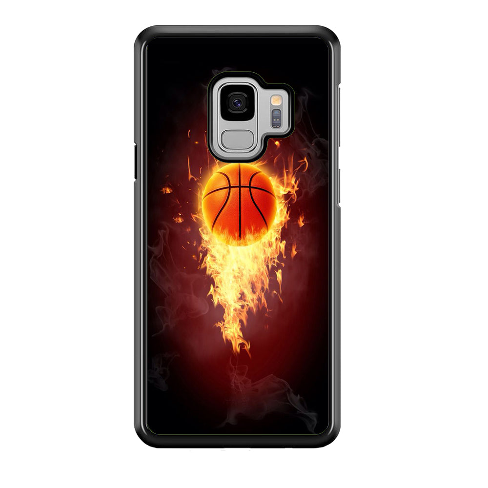 Basketball Art 001 Samsung Galaxy S9 Case-Phone Case-Rubber Black (2D Case)-Altracase
