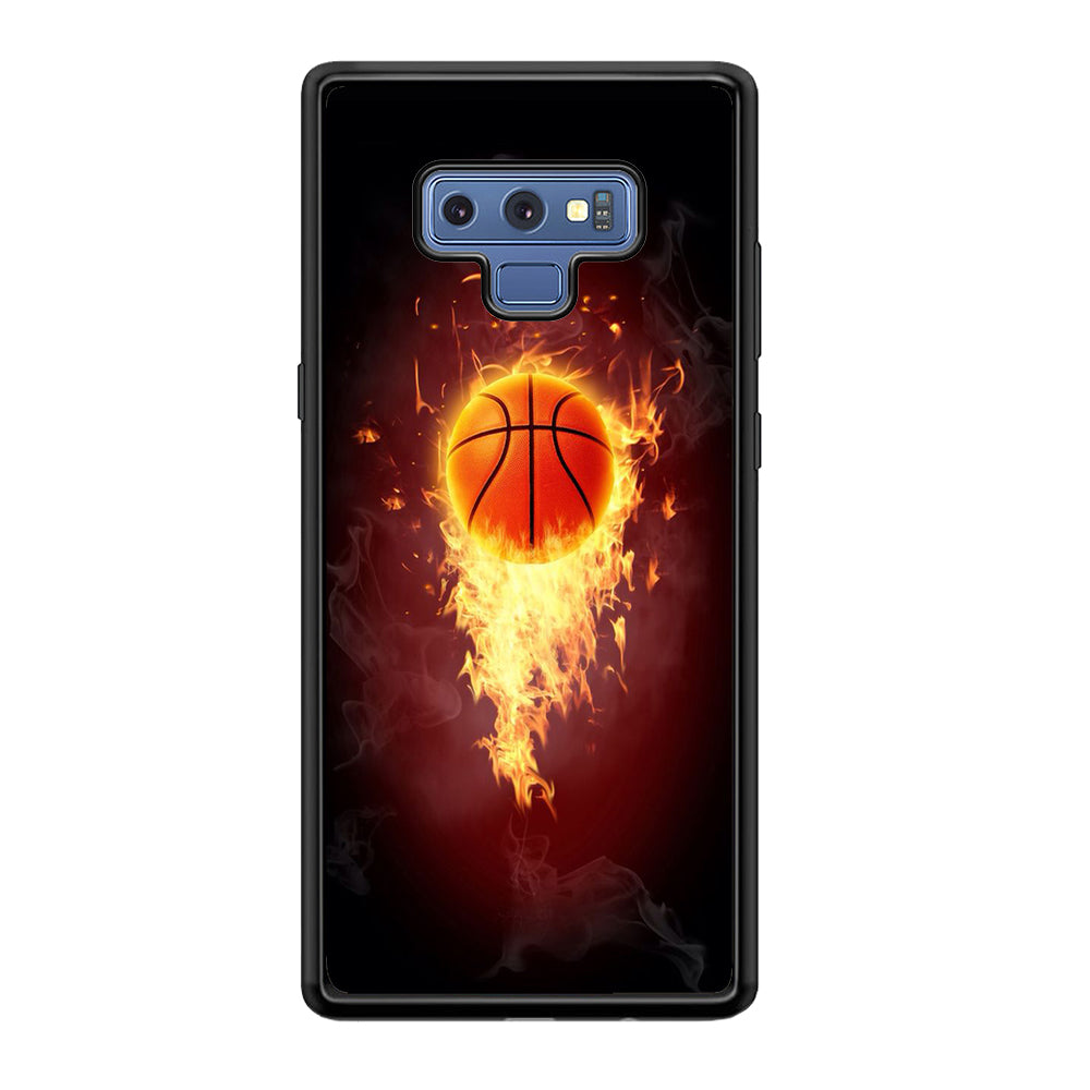 Basketball Art 001 Samsung Galaxy Note 9 Case-Phone Case-Rubber Black (2D Case)-Altracase